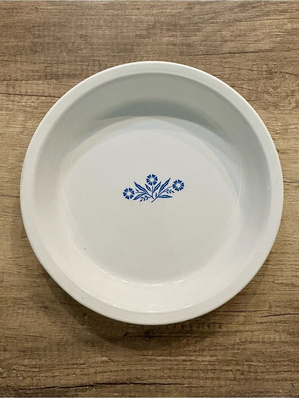 Vintage Corelle Cornflower Blue Pie Plate